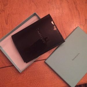 Tiffany & Co. Black Patent Leather Passport Case